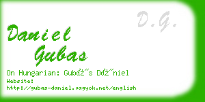 daniel gubas business card
